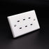 6 Port Buckle Free Welding USB Type-A/USB Type-C Wall Outlet Panel, Disscool Type C Wall Outlets with USB Ports White Compatible with iPhone/Samsu...