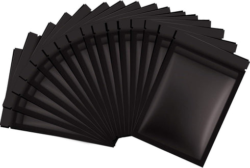 Blulu 100 Pieces Resealable Foil Proof Bags Scent Proof Flat Pouch Clear Smell Sealable Packing Bags Iridescent for Food Storage Snack Jewelry(7 x...