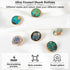 OLYCRAFT 24Pcs 6 Styles Alloy Enamel Shank Buttons Plant Theme Metal Blazer Buttons 20x8mm Flower Tree Vintage Shank Buttons Round Sewing Shank Bu...