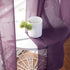 MIULEE 2 Panels Solid Color Plum Purple Sheer Curtains Elegant Grommet Window Voile Panels/Drapes/Treatment for Bedroom Living Room (54X84 Inch?Pl...
