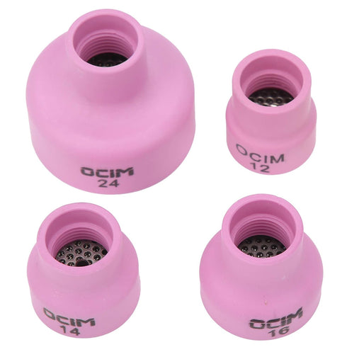 Glass Welding Cups Monster Gas Lenses for Welding Ceramic + Alumina Ceramic Welding Cup Set Alumina Torch Gas Lens Kit Industrial Supplies Wp?17 1...