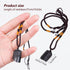 2Pcs Natural Black Tourmaline Stone Pillar Pendant Necklace Tourmaline Amulet Natural Free Form Crystal Healing Pendant...