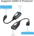 USB Extender Over RJ45 Cat 6/5/5e, Ethernet Splitter to USB Extension Up to 50m/164ft, Compatible with Computers, Phones, Mice, Keyboards, Disks, ...