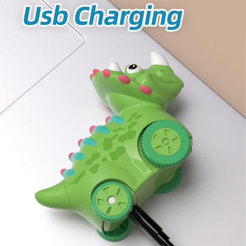 Interactive Dinosaur Toy Car, Electronic Dinosaur Car with Smart Follow Ball and Gesture Control, Rechargeable, Dino Toys for 3 Year Old Boys Girl...