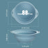 Collapsible Camping Bowl 88oz Collapsible Silicone Salad Bowl Large Silicone Bowl for Outdoor Hiking Travel Storage and Mixing(Light Blue)...