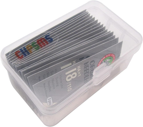 HAX1 Sewing Needles in Clear Plastic Box - Compatible/Replacement for Singer, Pfaff, Brother, RICCAR Brand - 80PCS (12/80, 14/90, 16/100, 18/110)...
