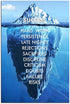 Inspirational Success Canvas Wall Art Blue Iceberg Motivation Quotes Print Poster Picture Artworks For Home school Office Artwork Decor Gift Ready...