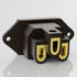 Monosaudio Gold Plated AC Power Socket 250V 10A IEC 320 C14 Panel Mount Plug Adapter Power Connector Socket Screw Mount 3 Pins Inlet Male Power Pl...