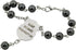 Needzo St. Michael Dark Gray Auto Rosary, Religious Car Accessories for Rearview Mirror, Catholic Gifts for Police Officers or Firefighters, 8 ½ I...