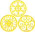 Silicone Trivet Mat - Non-Slip & Heat Resistant Kitchen Hot Pads for Countertops & Table - Kitchen Trivets for Hot Dishes & Cookware - Hot Pot Hol...