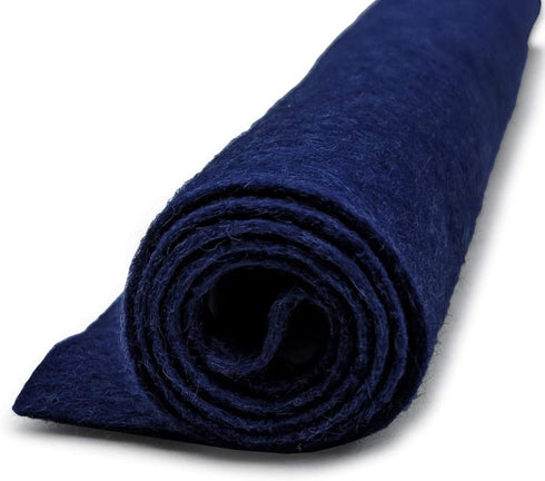 Moody Blues Navy - Wool Felt Oversized Sheet - 35% Wool Blend - 1 12x18 inch Sheet...