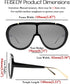 FEISEDY Sunglasses Women Oversized One Piece Frame UV400 Sun Glasses Trendy Retro Shades B2580...
