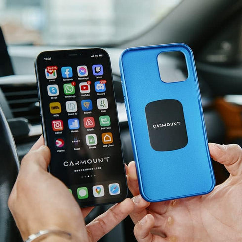 Universal Metal Plates Kit - Strong Hold, Ultra Thin, 4 Square Metal Plates, Alcohol Wipe Kit, Universal Compatibility - Car Dashboard Mount Acces...
