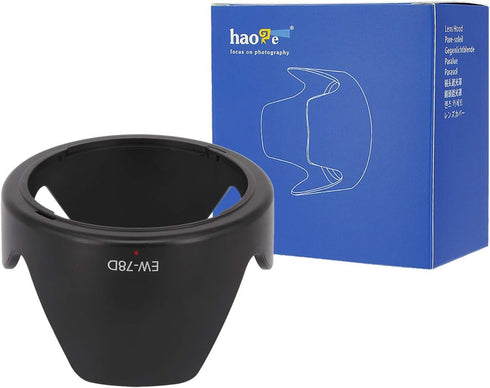 Haoge Bayonet Lens Hood for Canon EF-S 18-200mm f3.5-5.6 IS, Canon EF 28-200mm f3.5-5.6 and Canon EF 28-200mm f/3.5-5.6 USM Lens replaces Canon EW...