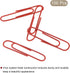 MECCANIXITY Paper Clips Medium Size 2 Inch Vinyl Coated to Prevent Tearing Pages with Box for Organize Office Home Red Count 100...