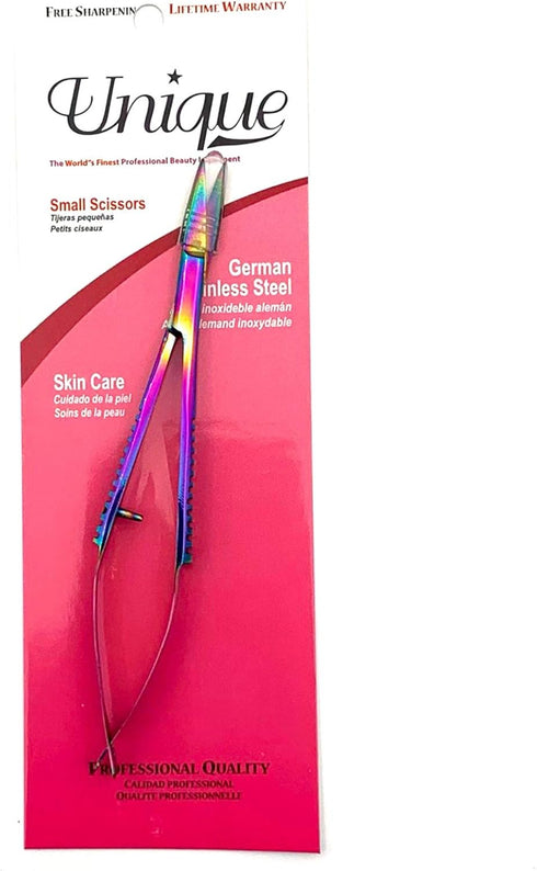 Mini Embroidery Sewing Scissor - Titanium Spring Action Scissor 4.0" - German Stainless Steel, Straight Tip, Snips, Thread Scissor - By The Unique...