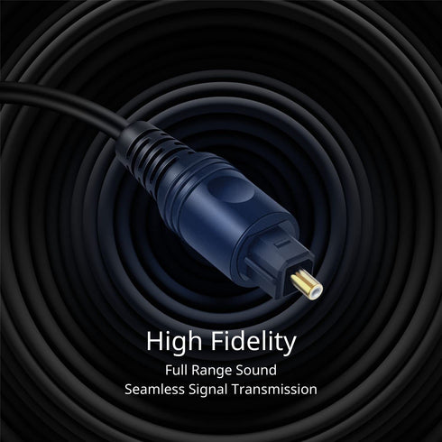 TNP Digital Optical Audio Cable 6 Feet S/PDIF Fiber Optic Cable Toslink TV Optical Cable for Soundbar, Home Theater, Speaker Wire, TV, PS4, Xbox M...