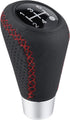 Arenbel Shifter Knobs 5 Speed Car Gear Stick Leather Shifter Lever Handle Fit Most Manual Vehicle, Black Leather...