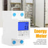 Single Phase Energy Meter Electric Meter LCD KWH Meter 110-130V 5-32A 60Hz Single Phase DIN-rail KWH Meter Power Meter Backlight Electricity Power...