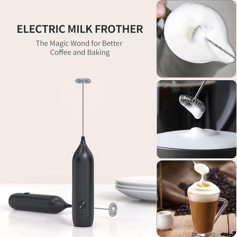 Rechargeable Milk Frother Wand,Drink Mixer Handheld,Electric Whisk with USB-C,Foam Maker for Coffee Stirrer Electric,Hand Blender for Lattes,Match...