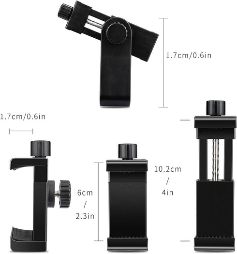 AFAITH Cell Phone Tripod Mount with Remote, Phone Holder Adapter Selfie Monopod with Adjustable Clamp for iPhone 16 15 14 13 12 11 Max Pro Phone X...