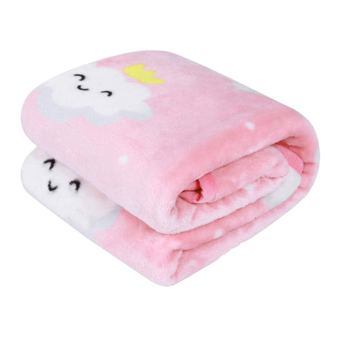 TILLYOU Toddler Blanket for for Boys Girls, Flannel Fuzzy Baby Blanket for Boys Girls, 40x50 Inches, Pink Cloud...