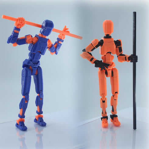 T13 Action Figure Already Assembled, Titan 13 Action Figure, T13 Action Figure 3D Printed Multi-jointed Movable, Dummy 13, Nova 13, Robot 13 Actio...