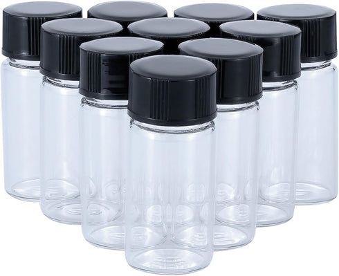 5 ml Clear Glass Bottles for Essential Oils, Chemistry Lab Chemicals, Colognes & Perfumes (10 Pieces)...