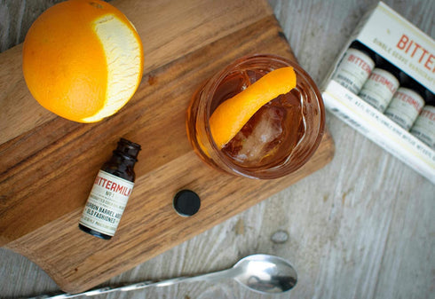 Bittermilk Single Serve No.1 Bourbon Barrel Aged Old Fashioned Mix – Old Fashion Kit – Cocktail Bitters Set - Mini Cocktail Mixers - Each Bottle M...