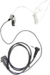 XFOX® M1PE1010 PTT Clear Acoustic Coil Tube Earpiece 1Pin 2.5mm Plug FBI Style Earphone with Push to Talk and Mic for Motorola Cobra Walkie Talkie...