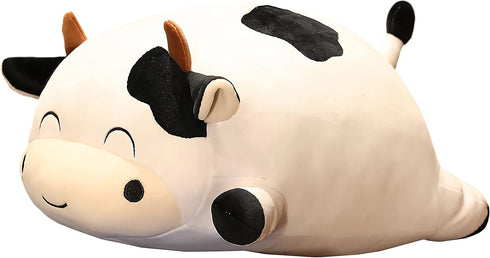 WUYU Cow Plush Pillow, Adorable Stuffed Animal Plush Toy, Soft Cow Hugging Pillow for Kids Boys Girls (Squinting,13.7in)...