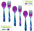 6 Piece Stainless Steel Kids Silverware Set - Child and Toddler Safe Flatware - Kids Utensil Set - Metal Kids Cutlery Set (Includes 3 Small Kids S...