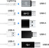 USB A to USB C,Type C Female to USB Male,Type C Male to Type C Female,Type C to USB B iPhone Female to Type c Compatible Samsung Galaxy,Laptop(5pa...