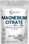 Magnesium Citrate 400mg with Vitamin D3 1000IU & B6, 240 Capsules | Elemental Mineral & Vitamins Complex | Combats Constipation, Supports Muscle, ...