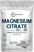 Magnesium Citrate 400mg with Vitamin D3 1000IU & B6, 240 Capsules | Elemental Mineral & Vitamins Complex | Combats Constipation, Supports Muscle, ...