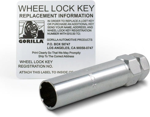 Gorilla Automotive 21631SD Small Diameter Wheel Locks (12mm x 1.50 Thread Size)...
