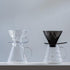 Hario V60 "Mugen" Plastic Coffee Dripper, Size 02, Clear Black...