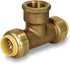 Everflow Supplies Pushlock Female Center Tees UPCTF12 Push x Push X Female 1/2 Inch Quick & Easy Installation with Corrosion Resistant to Improve ...
