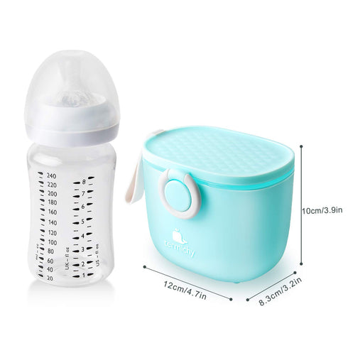 Termichy Baby Formula Dispenser, Portable Milk Powder Dispenser Container with Carry Handle and Scoop for Travel Outdoor Activities with Baby Infa...