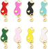 Gold Plated Multicolor Cat Charms Pendants for Jewelry Making,Enamel Pendants,Alloy Cute DIY Jewelry Supplies for Necklace Bracelets Earrings...