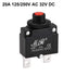 uxcell Thermal Circuit Breaker 20 Amp Push Button Reset Overload Protector 125/250V AC 32V DC with Quick Connect Terminal...