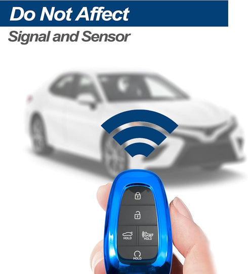 Fit for Hyundai Tucson Palisade Santa Cruz Ioniq 5 Santa Fe Nexo Sonata Ioniq Key Fob Cover Case Shell Holder Protector Keyless Entry Sleeve Acces...