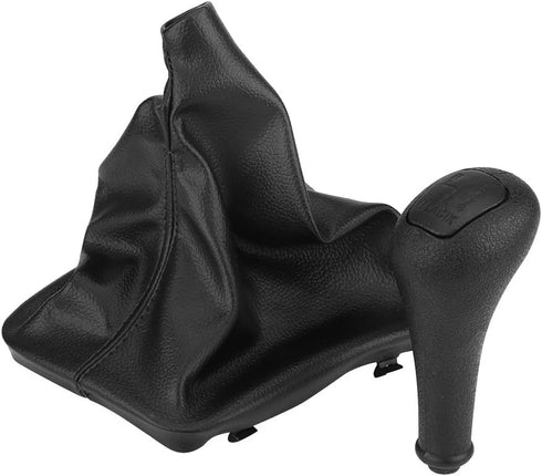 Akozon Mercedes w123 Shift,4 Speed Gear Stick Shift Knob + Gaiter Boot Cover for Mercedes Benz W123 W140 W202...