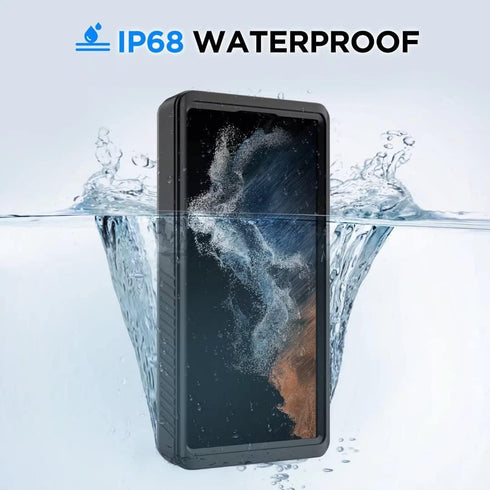 Samsung Galaxy S22 Ultra Case, Samsung S22 Ultra Waterproof Case with Built-in Screen Protector, 6.8inch 360°Full Body Heavy Duty Dustproof Shockp...