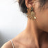 Large Flower Dangle Drop Earrings for Women Unique Charm Gold Tone Stud Earrings for Girls Chic Floral Statement Earrings for Party, Wedding, Shop...