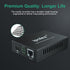 ipolex Gigabit Multi-Mode LC Fiber to Ethernet Media Converter with SFP SX Module, 1.25G Fiber to Copper RJ45, 1000Base-SX to 10/100/1000Base-TX, ...
