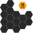 Hexagon Pin Board – (15 Pcs) Improved Version of Self-Adhesive Bulletin Boards for home and office Wall Decor, Photo board, Memos (7" x 8" x 3/8")...