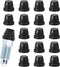 18PCS Car Brake Bleeder Screw Caps, Auto Rubber Grease Fitting Cap Dust Zerk Cover, Car Brake Bleeder Nipple Cap, Universal Brake Caliper Dust Ste...