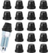 18PCS Car Brake Bleeder Screw Caps, Auto Rubber Grease Fitting Cap Dust Zerk Cover, Car Brake Bleeder Nipple Cap, Universal Brake Caliper Dust Ste...