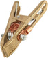 Fafeicy Welding Ground Clamp, Brass Material A Shape Ground Welding Earth Clamp Brass Welding Clamp for Welding Machine Used in Shipyards, Machine...